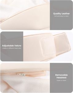 หมวกนวดศีรษะไร้สายสีเบจ พร้อมระบบทำความร้อนและแรงดันอากาศ ช่วยผ่อนคลายความเครียดและส่งเสริมการนอนหลับอย่างมีสุขภาพดี - Product Image 5