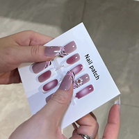 Kit de 30 faux ongles de luxe en PMMA, populaires en 2026, finition brillante, fabriqués à la machine, ongles à presser de haute qualité, forme carrée SGF-05