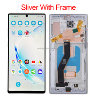 TFT Note 10+ Pantalla Touch Digitizer Assembly Ersatz-LCD-Bildschirm Note 10 Plus Display mit Rahmen für Samsung Galaxy N975F U