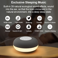 Haut-parleur Bluetooth portable mini certifié CE RoHS FCC, machine à bruit blanc, thérapie du sommeil pour bébé, meilleur cadeau moderne, veilleuse