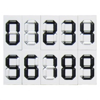 Afficheur de prix mécanique AUTODISP RS35 35 mm à 7 segments LCD avec protection IP65 et fond noir sur blanc