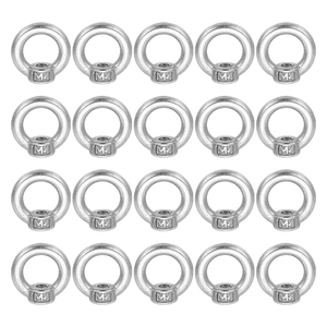 Écrous à œil de levage M4 en acier inoxydable de qualité industrielle, forme annulaire, à filetage femelle, pour quincaillerie de rigging - Product Image 1