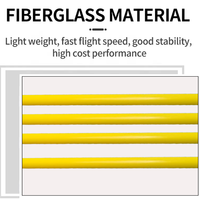 Jaune 7mm ventouse Composite arc classique sécurité caoutchouc tir à l'arc pratique jeu pour adolescents enfants fibre de verre plastique