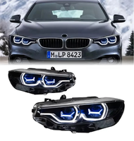 Ensemble de phares à LED laser complets pour BMW Série 4 F32 F36 2012 2019, style OSS Ikon, projecteur DRL, phare avant