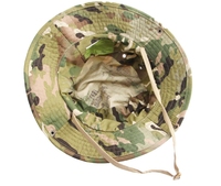 Chapeau de pêcheur rayé avec logo personnalisé, de haute qualité, avec sangle sous le menton, pour les sports de plein air, le camping, la protection solaire, toutes saisons