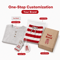 Pyjamas de Noël Personnalisés pour la Famille, MOQ 1, Rayés, Personnalisables, Pyjamas de Noël Assortis pour Femme, Vêtements de Nuit Assortis pour la Famille avec Boutons