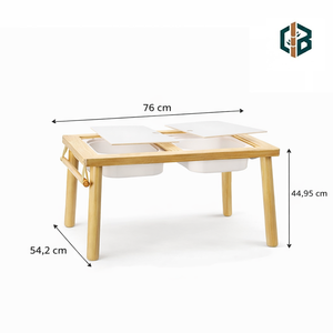 <span class=keywords><strong>Tavolo</strong></span> Sensoriale per Bambini, <span class=keywords><strong>Tavolo</strong></span> Multifunzionale per Costruzioni, Pittura, Lettura e Giochi di Scavo per Bambini e Ragazzi - Product Image 5