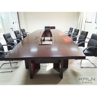 Table de conférence modulaire de luxe KALN, mobilier de salle de réunion en bois massif durable, utilisation commerciale moderne