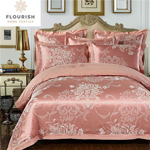 Flourish Personnaliser Luxe Queen King Sprei Draps En Coton Parure de lit Housse De Couette Coton Couette Parure de lit pour la maison - Product Image 3