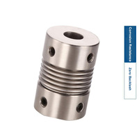 Accouplement à soufflet DR en acier inoxydable pour joint d'arbre de moteur d'encodeur, utilisation avec poulie de synchronisation à jeu nul