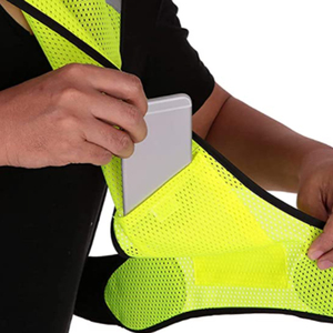 <span class=keywords><strong>Gilet</strong></span> de sécurité réfléchissant à LED rechargeable par USB, haute visibilité, pour la course à pied et le cyclisme, avec support pour téléphone - Product Image 4