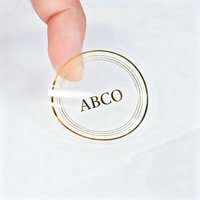 Autocollant en feuille d'or noir transparent, logo cosmétique personnalisé, étiquette personnalisée pour mariage, étiquette dorée imperméable en acrylique, artisanat DIY personnalisé