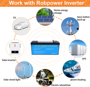 Batterie solaire au lithium 24V 12V 50Ah 100Ah 200Ah en stock usine, système empilable au lithium fer LifePo4 à décharge profonde, prix sans taxes - Product Image 5