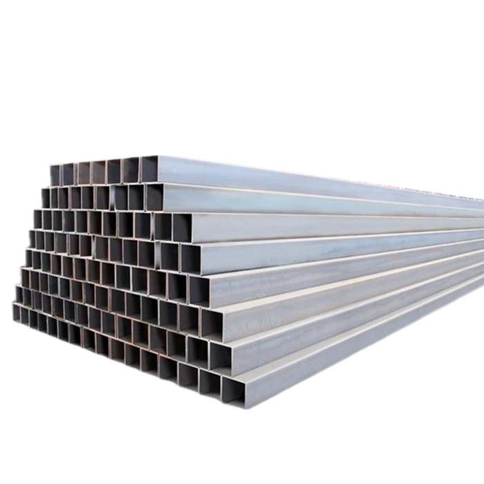 Black square pipe ms square tube price black iron pipe 40 square carbon steel tube galvanized pipe weight per meter