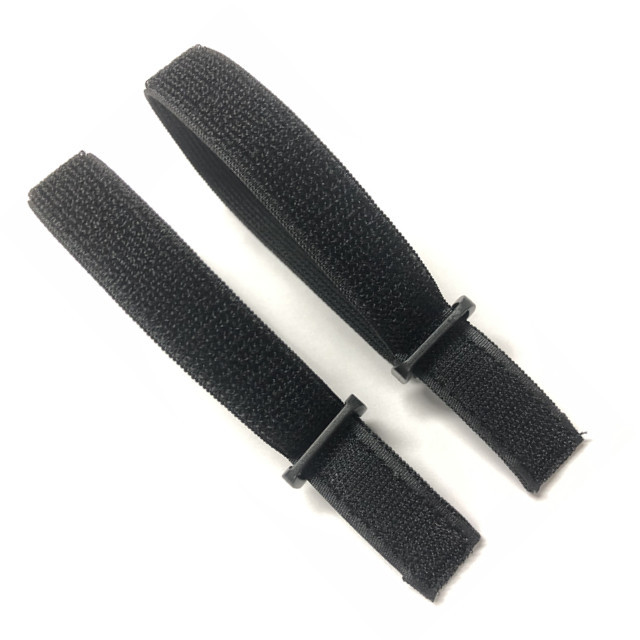Multipurpose Elastic Velcroes Bike Strap Black Sew on Hook and Loop Cord Cinch Straps