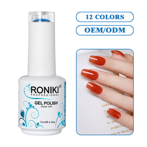 RONIKI no tóxico muy bueno remojo UV gel venta al por mayor color OEM Vegan Etiqueta Privada gel esmalte de uñas - Product Image 3