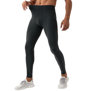 Pantalon de <span class=keywords><strong>yoga</strong></span> pour homme de la série Respirant, taille haute, élastique, respirant, effet ventre plat, color block, longueur intégrale 31342 - Product Image 1