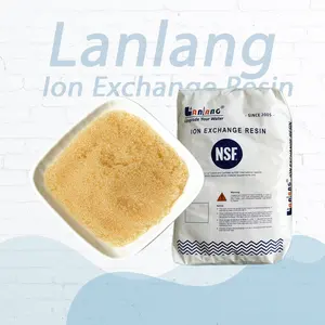 Lanlang NSF TC007 Cation Strong Acid Gel Type C100 Resin Water Softening Industrial Grade Ion Exchange Resin