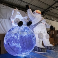 Grands modèles d'astronautes gonflables directs du fabricant, adaptés aux décorations gonflables de la publicité d'événements à thème