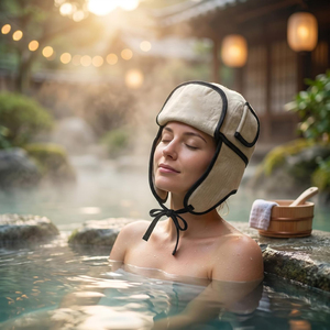Gorro de Sauna de Fieltro de Lana de Alta Calidad para Adultos, Forma Especial, Ecológico, para Protección Térmica y Cuidado del Cabello - Product Image 4