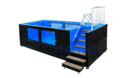 Cour sur le toit Petit Spa de natation Piscine Plunge Fenêtre en acrylique Maison familiale Hôtel Resort Piscine extérieure hors sol à vendre