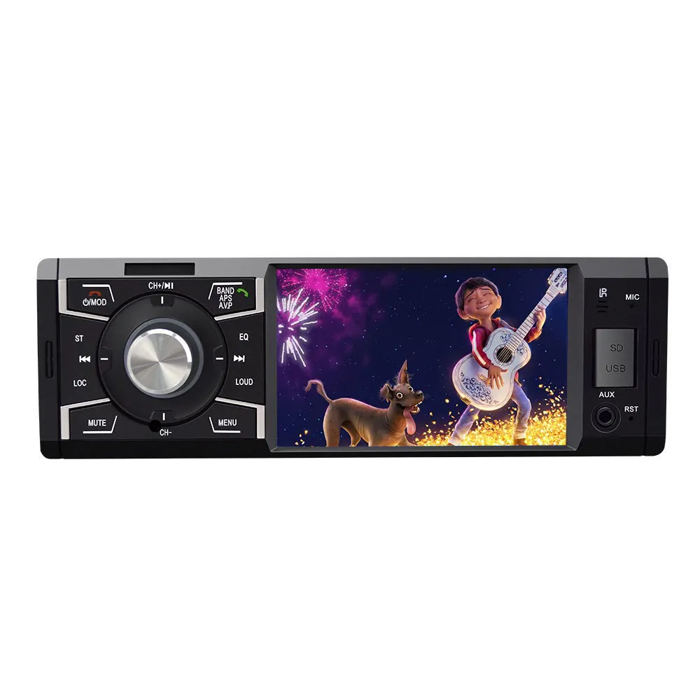 4 inç BT Stereo 1 Din araba radyo araba Video multimedya çalar FM USB AUX araba ses mp3 mp5 çalar