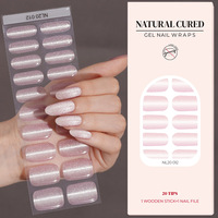 Nouvelle Offre Spéciale : Bandes de Gel UV HuiZI Pré-polymérisées, 20 Bandes Sans Lampe UV, Autocollants de Vernis à Ongles en Gel