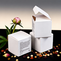 Boîtes en carton pliables blanches recyclables imprimables 350 g/m², cartons en papier personnalisables pour l'emballage de cadeaux cosmétiques