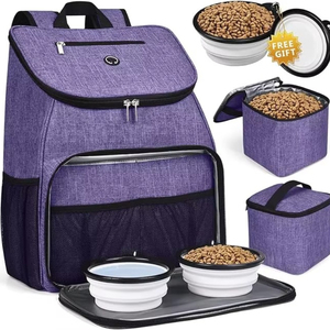 Bolsa de Viaje para Perros con Espacio para Accesorios - Regalo Ideal para Dueños de Perros - Incluye 2 Tazones de Viaje Libres de BPA - Product Image 4