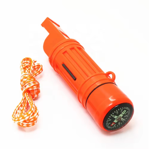 Vendita calda 5 In 1 Kit di fischio di sopravvivenza all'aperto con pietra focaia e cordino - Product Image 3