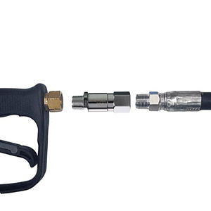 خرطوم غسيل بالضغط العالي 4000 رطل لكل بوصة مربعة مع وصلة دوارة ذكر NPT-<span class=keywords><strong>M</strong></span> مقاس 3/8 بوصة بدوران 360 درجة - Product Image 3