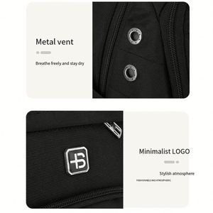 Custom logo Men Briefcases Outdoor Sports <b>Black</b> Rucksacks Custom Bagpack Waterproof Bag Pack Travel Laptop Bag <b>Backpack</b> - Product Image 3