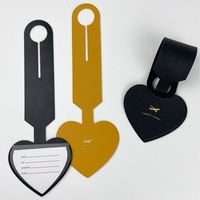 Étiquette de bagage moderne NINER9 en forme de cœur, pour carte d'embarquement, nom inscrit, anti-perte, petite pendentif dissimulable