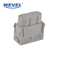 Prise rectangulaire 6 broches 35A, ensemble complet de connecteurs robustes pour équipement de moulage par injection