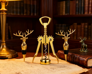 Cavatappi con Manico in Metallo Stile Moderno Personalizzato per <span class=keywords><strong>Vino</strong></span> Rosso e Birra, Apribottiglie per Casa, Regalo - Product Image 6