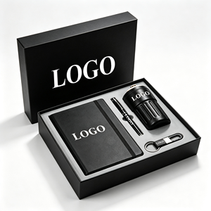 Luxury 4 in 1 Business <b>Gift</b> Set with A5 Notebook Pen Thermos Keychain Custom Logo Printing Personalized <b>Office</b> Promotion - Product Image 6
