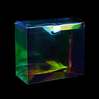 Boîte de rangement holographique personnalisée en gros pour cartes à collectionner Pokémon, boîte booster ETB, boîte de rangement irisée arc-en-ciel