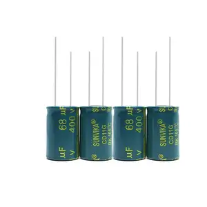 नए उत्पादों 400v68uf संधारित्र एल्यूमीनियम Electrolytic Capacitors के लिए उपकरण