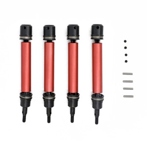4 paires d'arbres de transmission CVD métalliques avant/arrière pour voitures RC 1/10 <span class=keywords><strong>Arrma</strong></span> Big Rock/Senton/Vorteks Typhon <span class=keywords><strong>Granite</strong></span> 3s Blx – Pièces de rechange pour modèles réduits - Product Image 2