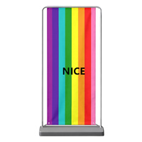 Toile de fond à motif arc-en-ciel personnalisé (design original), idéale pour les décorations de studio et les aménagements de célébrations d'événements spéciaux