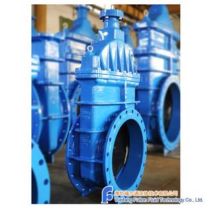 Vanne à opercule assise résiliente avec bride supérieure ISO, utilisée pour l'industrie de l'eau potable, DN600 PN10 F4 EPDM certifiée WRAS & GSK DN600 P - Product Image 3