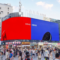 Layar LED 3D Tanpa Kacamata P6.25 untuk Luar Ruangan, Layar Video Wall LED HD Besar untuk Iklan, Panel Layar Video LED, Billboard LED