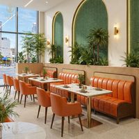 JEILI – Ensemble de sièges de restaurant commerciaux personnalisés avec panneaux en rotin, tables carrées et chaises pour projets de cafés et de salons de thé
