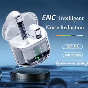 2025หูฟัง5.3 tw สีส้มใสหูฟังสำหรับเล่นกีฬาควบคุมด้วยการสัมผัส YX06หูฟังตัดเสียงรบกวน - Product Image 3