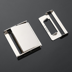 Boucle à clip en métal argenté, durable, pour ceintures, accessoire de quincaillerie, numéro de pièce DZQ172-45 - Product Image 3