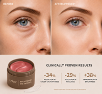 Patchs de gel éclaircissants en gros pour les yeux, réduisent les cernes et les poches, masque hydrogel anti-rides pour les yeux, OEM ODM pour marque de beauté