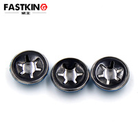 65Mn Cap-type Bearing Clip Flanged Tight-fit Plum-flower Clamp Lock Retaining Ring Spring Clip Turn Black M5M6