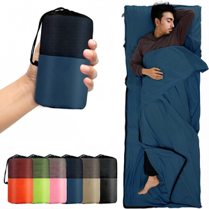 Sacco <span class=keywords><strong>a</strong></span> <span class=keywords><strong>Pelo</strong></span> Ultraleggero e Portatile in Poliestere, Sottosacco da Viaggio per Campeggio e Escursionismo - Product Image 1