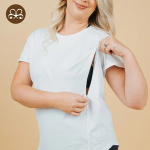 <span class=keywords><strong>Abbigliamento</strong></span> Premaman di Alta Qualità con Logo Personalizzato per Madri in Allattamento, Vestiti a Maniche Corte - Product Image 1