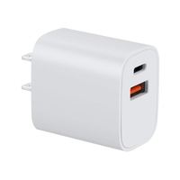 Best-seller 2024 20W Charge Rapide Rapide 3.0 QC PD USBC USB-C Voyage US Chargeur Mural Adaptateur Blanc